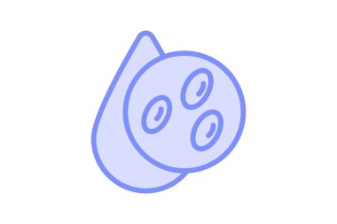 Kırmızı Kan Hücresi renk çizelgesi simgesi, vektör, piksel mükemmel, illüstratör dosyası