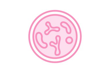 Probiyotik renk taslağı simgesi, vektör, piksel mükemmel, illüstratör dosyası