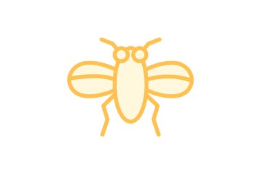 Böcek rengi dış hat simgesi, vektör, piksel mükemmel, illüstratör dosyası