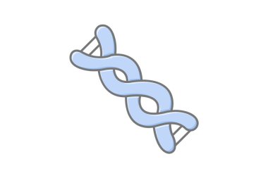 DNA muhteşem doğrusal renk simgesi, vektör, piksel mükemmel, illüstratör dosyası