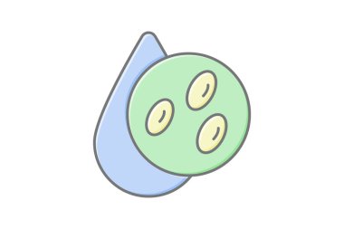 Kırmızı Kan Hücresi muhteşem doğrusal renk simgesi, vektör, piksel mükemmel, illüstratör dosyası