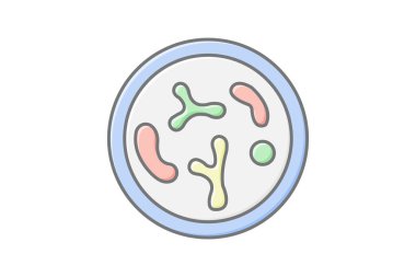 Probiyotik olarak muhteşem doğrusal renk simgesi, vektör, piksel mükemmel, illüstratör dosyası