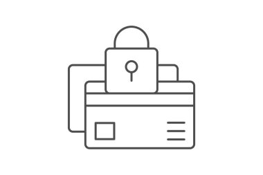 Güvenli Ödeme simgesi, işlem, finans, kalkan, ödeme güvenlik inceliği simgesi, düzenlenebilir vektör simgesi, piksel mükemmel, illüstratör ai dosyası