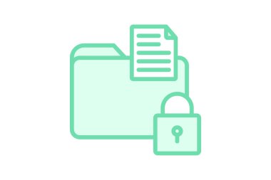 Veri koruma simgesi, güvenlik, kalkan, gizlilik, bilgi güvenliği duotone satır simgesi, düzenlenebilir vektör simgesi, piksel mükemmel, illüstratör ai dosyası