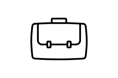 İş Çantası simgesi, profesyonel, ofis, iş, evrak çantası satırı simgesi, düzenlenebilir vektör simgesi, piksel mükemmel, illüstratör ai dosyası