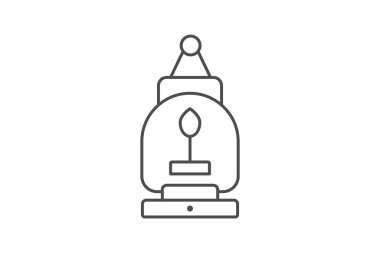 Fener simgesi, ışık, aydınlatma, dekoratif, geleneksel fener ince çizgi simgesi, düzenlenebilir vektör simgesi, piksel mükemmel, illüstratör ai dosyası