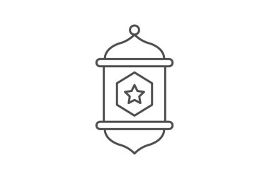 Dekoratif Fanous ikonu, fanous, fener, dekoratif fanatik festival feneri, kültürel kutlama ince ikonu, düzenlenebilir vektör ikonu, piksel mükemmel, illüstratör ai dosyası