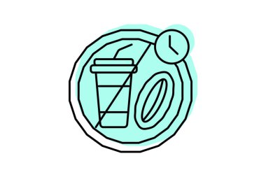 Oruç simgesi, çekingenlik, din, dini uygulama, oruç tutma, ruhani disiplin renk gölge inceltme simgesi, düzenlenebilir vektör simgesi, piksel mükemmelliği, illüstratör ai dosyası