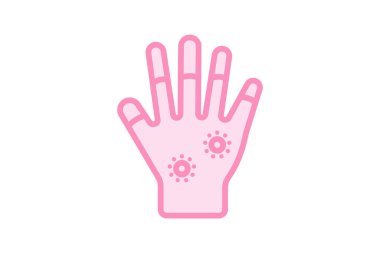 Kına Eller simgesi, eller, sanat, kına tasarımı, kına eller geleneksel sanat duoton çizgisi simgesi, düzenlenebilir vektör simgesi, piksel mükemmel, illüstratör ai dosyası