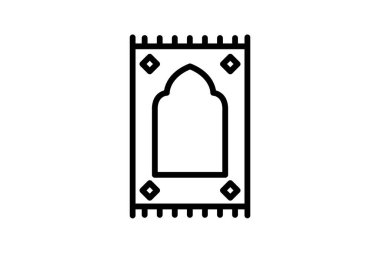 Dua simgesi, mat, İslami, dua, simge satırı simgesi, düzenlenebilir vektör simgesi, piksel mükemmel, illüstratör ai dosyası