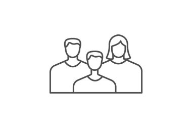 Aile Toplama simgesi, kutlama, ikon, aile toplantısı, şenlikli toplanma çizgisi simgesi, düzenlenebilir vektör simgesi, piksel mükemmel, illüstratör ai dosyası