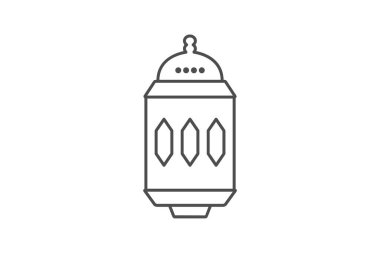 Fanoos Lantern simgesi, fener, ışık, ikon, fanoos fener ikonu ince çizgi simgesi, düzenlenebilir vektör simgesi, piksel mükemmel, illüstratör ai dosyası