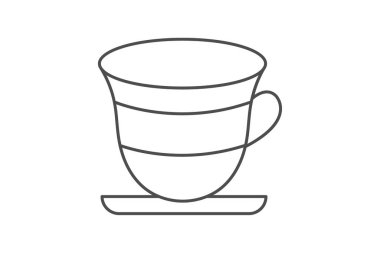 Arap Kahve Kupası simgesi, kahve, bardak, içecek, ikon ince çizgi simgesi, düzenlenebilir vektör simgesi, piksel mükemmel, illüstratör ai dosyası