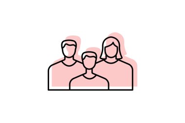 Aile Toplama simgesi, kutlama, ikon, aile toplantısı, şenlikli toplanma renk gölge inceliği simgesi, düzenlenebilir vektör simgesi, piksel mükemmel, illüstratör ai dosyası