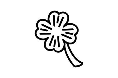 Şanslı Yonca simgesi, yonca, İrlandalı, sembol, şans çizgisi simgesi, düzenlenebilir vektör simgesi, piksel mükemmel, illüstratör ai dosyası