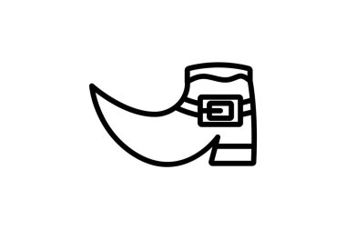 Leprikon Ayakkabı simgesi, ayakkabı, İrlandalı, sembol, Aziz Patricks gündüz çizgisi simgesi, düzenlenebilir vektör simgesi, piksel mükemmel, illüstratör ai dosyası