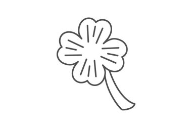 Şanslı Yonca simgesi, yonca, İrlandalı, sembol, şans çizgisi simgesi, düzenlenebilir vektör simgesi, piksel mükemmel, illüstratör ai dosyası