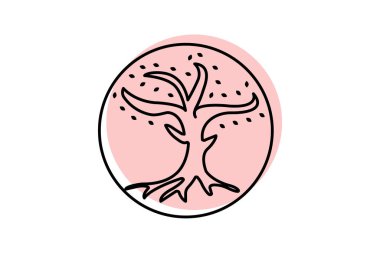 Kelt Hayat Ağacı simgesi, yaşam ağacı, İrlandaca, sembol, ağaç rengi gölge ince simgesi, düzenlenebilir vektör simgesi, piksel mükemmel, illüstratör ai dosyası