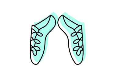 İrlanda Jig Ayakkabı simgesi, ayakkabılar, İrlandaca, sembol, dans rengi gölge inceliği simgesi, düzenlenebilir vektör simgesi, piksel mükemmel, illüstratör ai dosyası