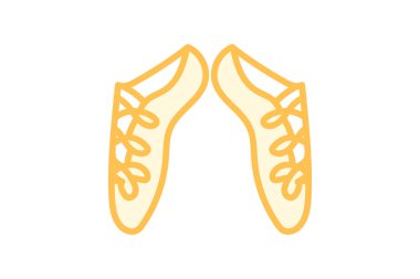 İrlanda Jig Ayakkabı simgesi, ayakkabılar, İrlandaca, sembol, dans ikonu, düzenlenebilir vektör simgesi, piksel mükemmel, illüstratör ai dosyası