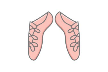 İrlanda Jig Ayakkabı simgesi, ayakkabılar, İrlandaca, sembol, dans lineal renk simgesi, düzenlenebilir vektör simgesi, piksel mükemmel, illüstratör ai dosyası