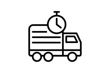 Alışveriş Ekspresi simgesi, alışveriş, ekspres, hızlı dağıtım, uygun satır simgesi, düzenlenebilir vektör simgesi, piksel mükemmel, illüstratör ai dosyası