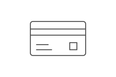 Ödeme Kart simgesi, kart, ödeme, kredi kartı, finans ince simgesi, düzenlenebilir vektör simgesi, piksel mükemmel, illüstratör ai dosyası