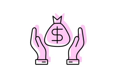 Büyük Tasarruf simgesi, tasarruflar, indirimler, büyük tasarruflar, büyük indirimler önemli indirimler renk gölge çizgisi simgesi, düzenlenebilir vektör simgesi, piksel mükemmel, illüstratör ai dosyası