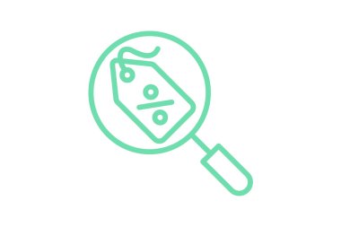 Kelepir Avı simgesi, pazarlık, avlanma, satış, alışveriş duoton çizgisi simgesi, düzenlenebilir vektör simgesi, piksel mükemmel, illüstratör ai dosyası