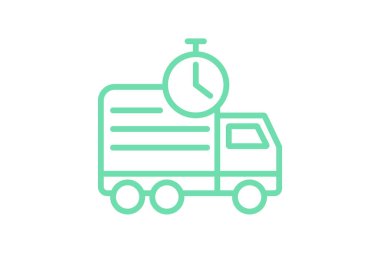 Alışveriş Ekspresi simgesi, alışveriş, ekspres, hızlı dağıtım, uygun duoton satır simgesi, düzenlenebilir vektör simgesi, piksel mükemmel, illüstratör ai dosyası