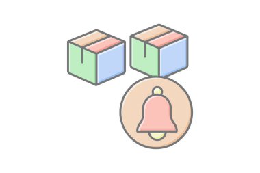 Sınırlı Stok simgesi, sınırlı, stok, arz, kullanılabilirlik doğrusal renk simgesi, düzenlenebilir vektör simgesi, piksel mükemmel, illüstratör ai dosyası