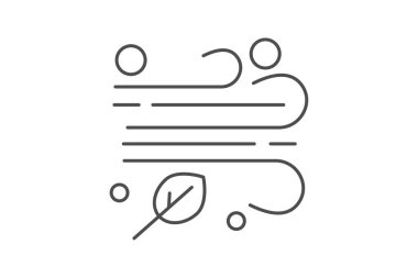 Rüzgar Hızı simgesi, rüzgar, hız, hava durumu, ikon ince çizgi simgesi, düzenlenebilir vektör simgesi, piksel mükemmel, illüstratör ai dosyası