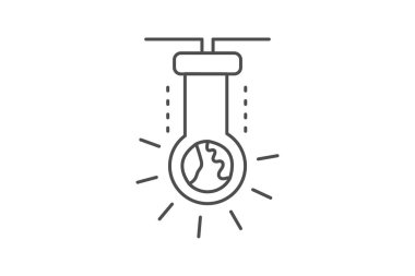 İklim Bilimi simgesi, iklim, bilim, hava, ikon ince çizgi simgesi, düzenlenebilir vektör simgesi, piksel mükemmel, illüstratör ai dosyası