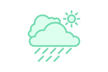 Misty simgesi, sis, hava, ikon, sisli duotone çizgi simgesi, düzenlenebilir vektör simgesi, piksel mükemmel, çizer ai dosyası