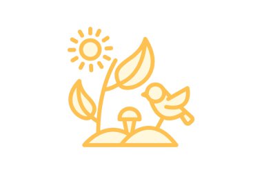 Biyolojik çeşitlilik simgesi, biyoloji, çeşitlilik, ekosistem, çeşitli duoton çizgi simgesi, düzenlenebilir vektör simgesi, piksel mükemmel, illüstratör ai dosyası