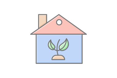 Yeşil Yaşayan simge, yeşil, canlı, çevre dostu, yaşam tarzı doğrusal renk simgesi, düzenlenebilir vektör simgesi, piksel mükemmel, illüstratör ai dosyası