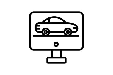 Yarış simgesi, oyun, hız, rekabet çizgisi simgesi, düzenlenebilir vektör simgesi, piksel mükemmel, illüstratör ai dosyası