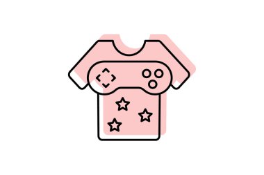 Günlük oyunlar simgesi, oyun, oyun, gevşetilmiş, kolay renk gölge inceliği simgesi, düzenlenebilir vektör simgesi, piksel mükemmel, illüstratör ai dosyası