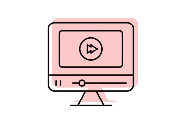 Özel ders simgesi, oyun, oyun, kılavuzlar, talimatlar, gölge ince simgesi, düzenlenebilir vektör simgesi, piksel mükemmel, illüstratör ai dosyası