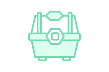 Yağma Kutuları simgesi, oyun, oyun, ödüller, şans duotone satır simgesi, düzenlenebilir vektör simgesi, piksel mükemmel, illüstratör ai dosyası