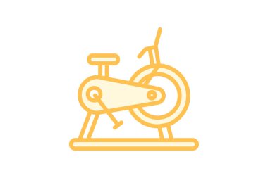 Bisiklet simgesi, bisiklet, bisiklet, bisiklet sürme, bisikletçi duotone çizgi simgesi, düzenlenebilir vektör simgesi, piksel mükemmel, illüstratör ai dosyası