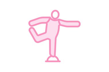 Esneme simgesi, gerilme, esneklik, hareketlilik, ısınma çizgisi simgesi, düzenlenebilir vektör simgesi, piksel mükemmel, illüstratör ai dosyası