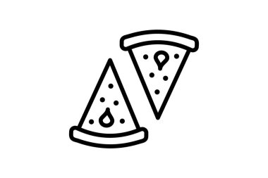 Pizza ikonu, pizzacı, pizza servisi, pizza siparişi, pizza menüsü ikonu, düzenlenebilir vektör ikonu, piksel mükemmel, illüstratör ai dosyası