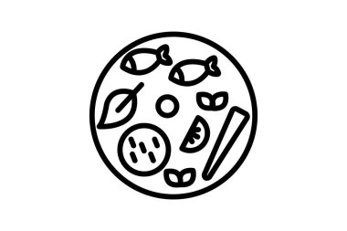 Tayland Gıda ikonu, Tayland mutfağı, Tayland restoranı, Tayland yemeği menüsü, Tayland yemekleri, düzenlenebilir vektör ikonu, piksel mükemmel, illüstratör ai dosyası