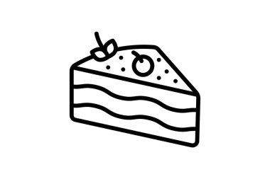 Tatlı simgesi, gökyüzü, gece, yıldızlar, simge çizgi simgesi, düzenlenebilir vektör simgesi, piksel mükemmel, illüstratör ai dosyası