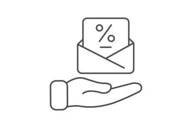 Özel Teklif simgesi, anlaşmalar, indirimler, promosyonlar, tasarruf inceliği simgesi, düzenlenebilir vektör simgesi, piksel mükemmel, illüstratör ai dosyası