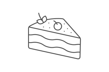 Tatlı simgesi, gökyüzü, gece, yıldızlar, simge ince çizgi simgesi, düzenlenebilir vektör simgesi, piksel mükemmel, illüstratör ai dosyası