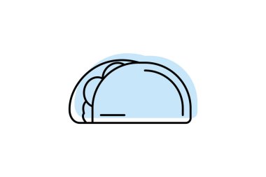 Meksika yemeği ikonu, Meksika mutfağı, Meksika restoranı, Meksika yemeği menüsü, Meksika yemekleri gölge çizgisi ikonu, düzenlenebilir vektör ikonu, piksel mükemmel, illüstratör ai dosyası