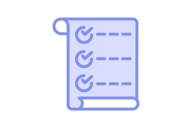 Onay simgesi, onay e- postası, onay mesajı, sipariş makbuzu, onay sayfası duotone satır simgesi, düzenlenebilir vektör simgesi, piksel mükemmel, illüstratör ai dosyası