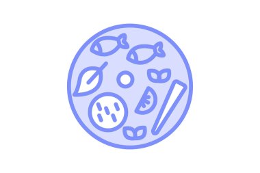 Tayland Gıda ikonu, Tayland mutfağı, Tayland restoranı, Tayland yemeği menüsü, Tayland yemekleri duotone hat ikonu, düzenlenebilir vektör ikonu, piksel mükemmel, illüstratör ai dosyası